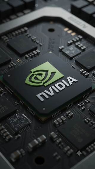 A macro of a processor die seated on a circuit board.