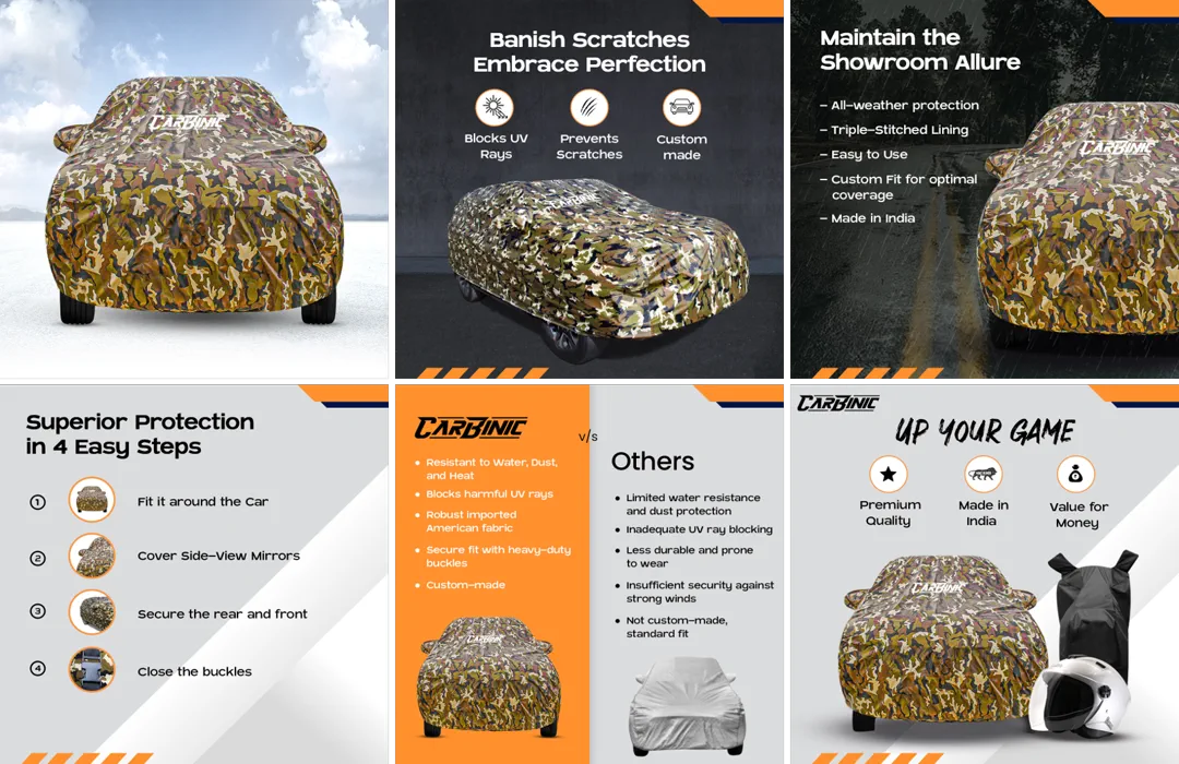Carbinic Amazon listing design by Himanshu Narwaria