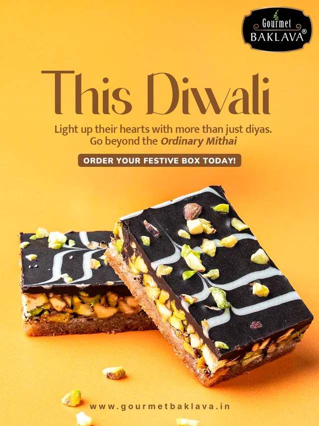 Gourmet Baklava Meta Ad design by Himanshu Narwaria
