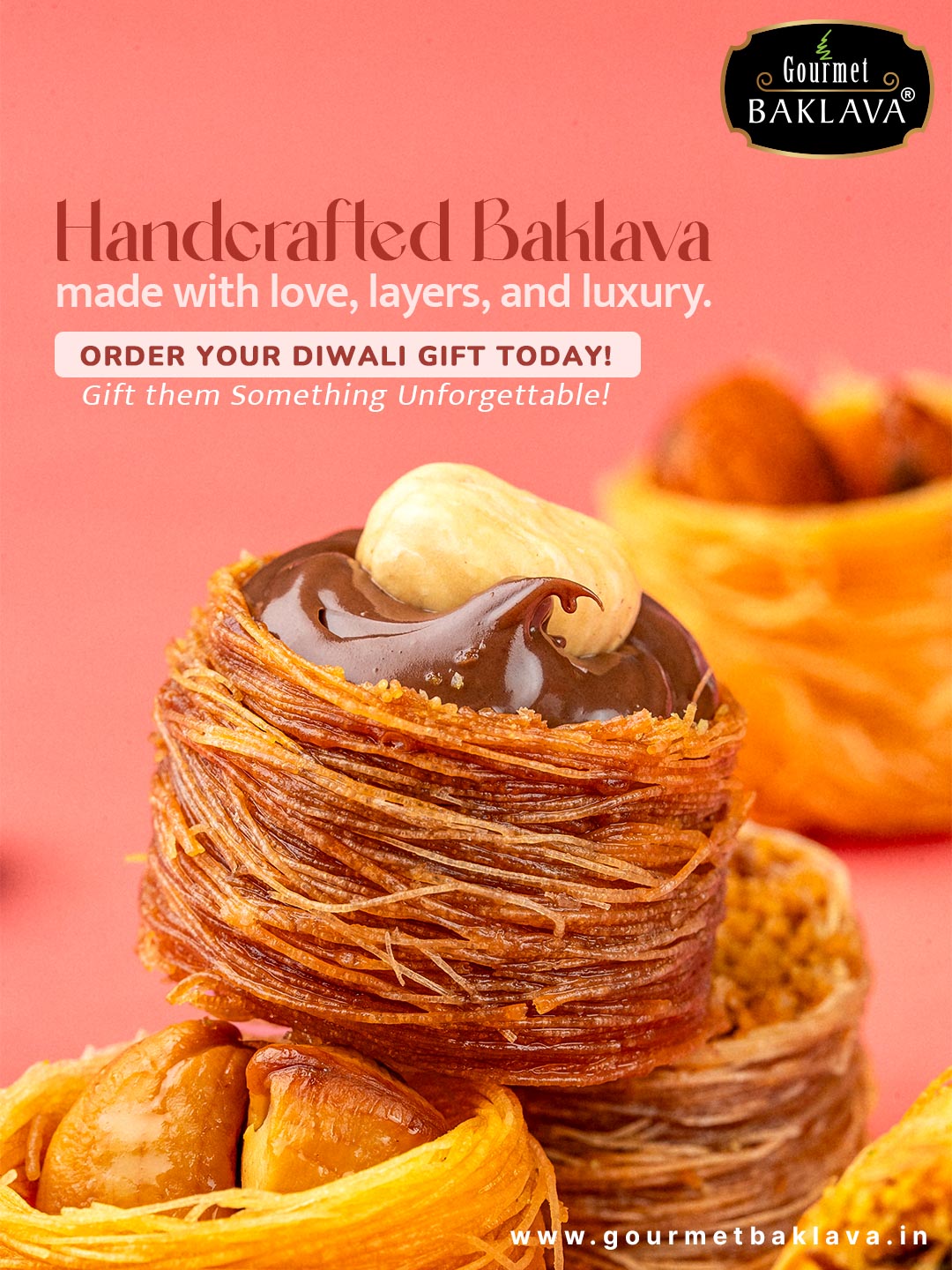 Gourmet Baklava Meta Ad design by Himanshu Narwaria