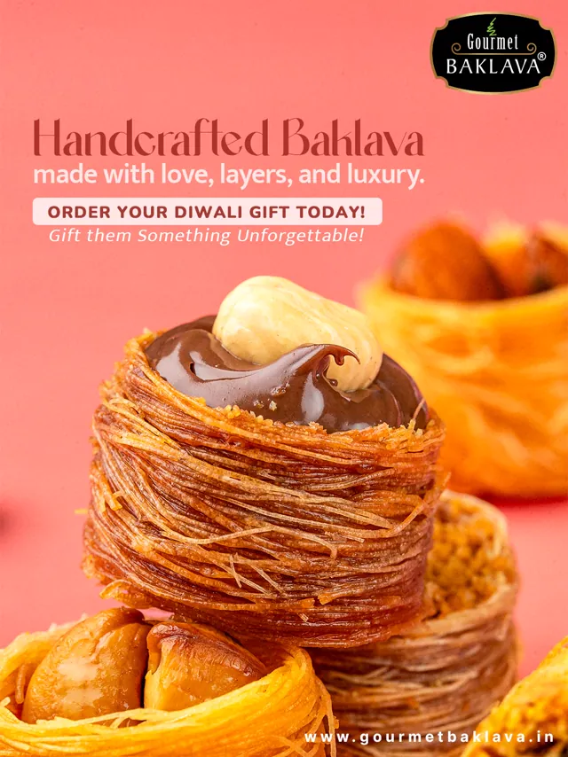 Gourmet Baklava Meta Ad design by Himanshu Narwaria