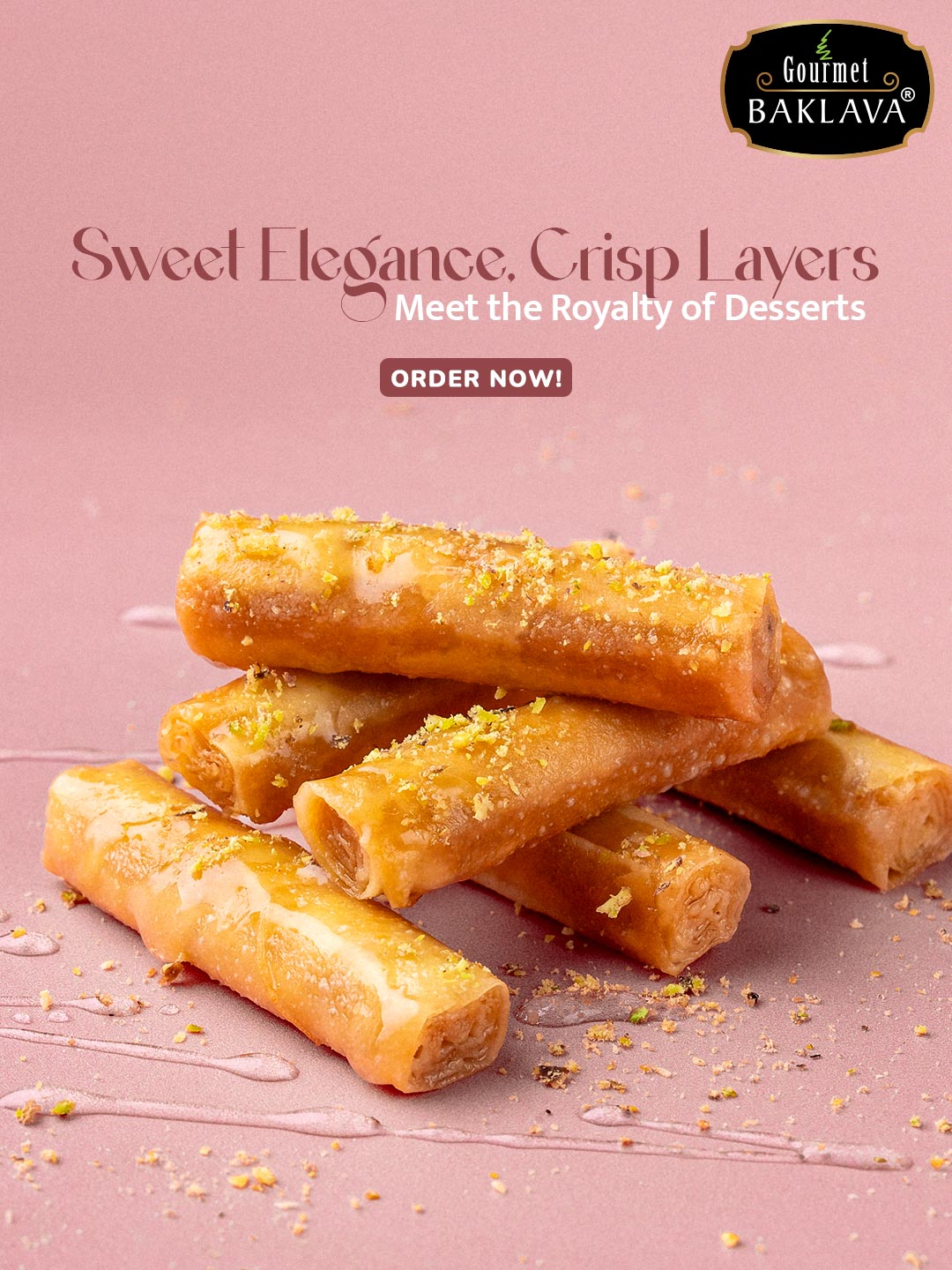 Gourmet Baklava Meta Ad design by Himanshu Narwaria
