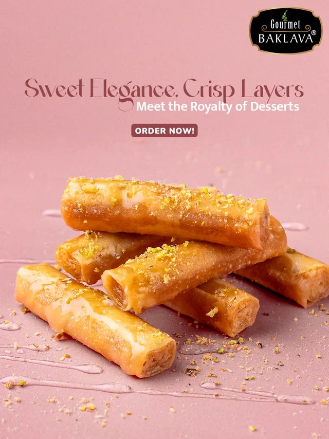 Gourmet Baklava Meta Ad design by Himanshu Narwaria