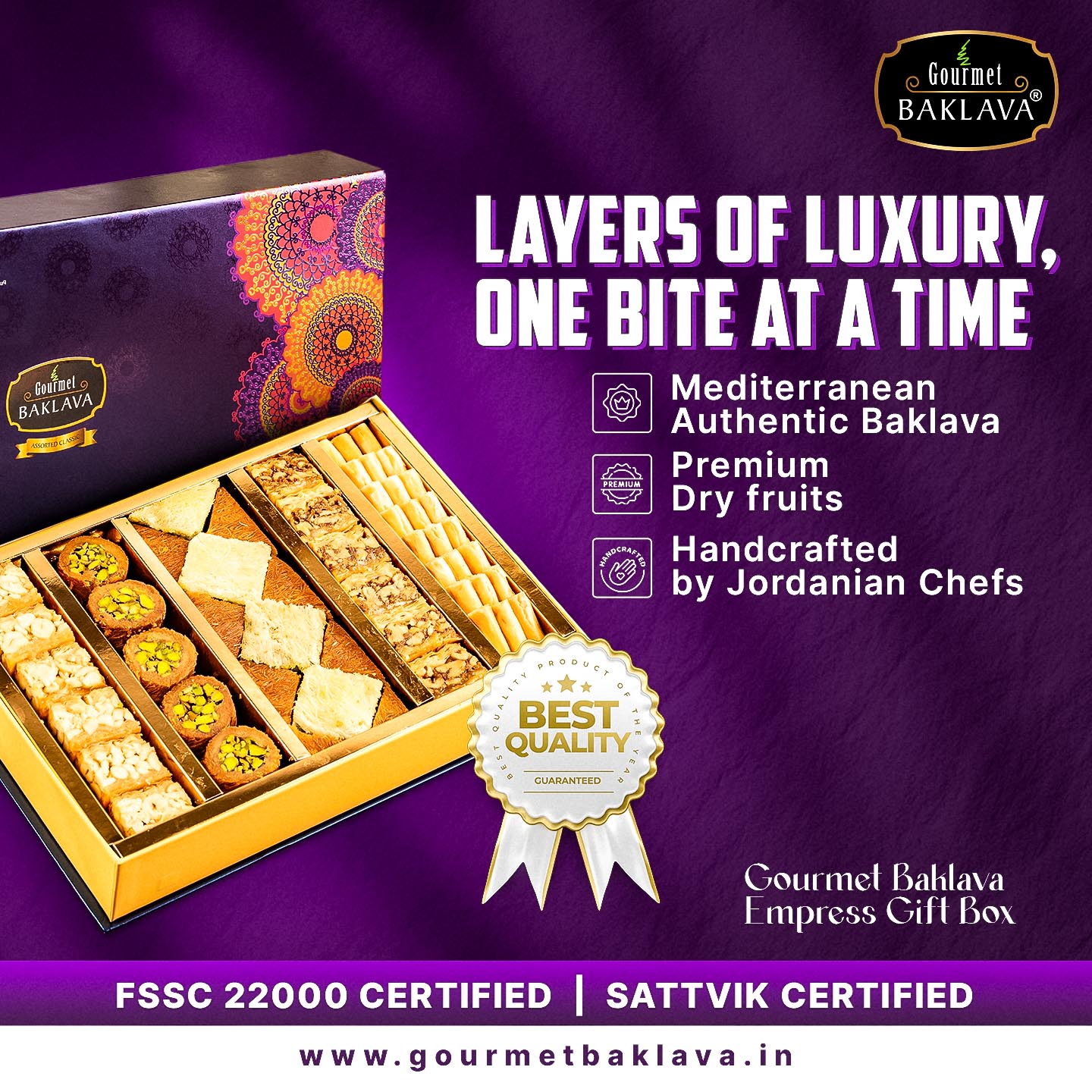 Gourmet Baklava Meta Ad design by Himanshu Narwaria