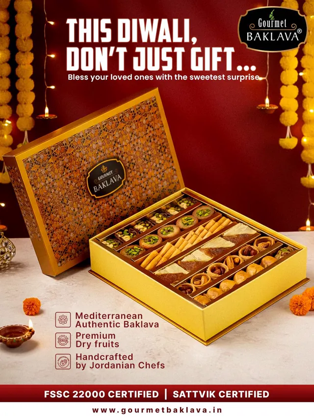 Gourmet Baklava social media design by Himanshu Narwaria