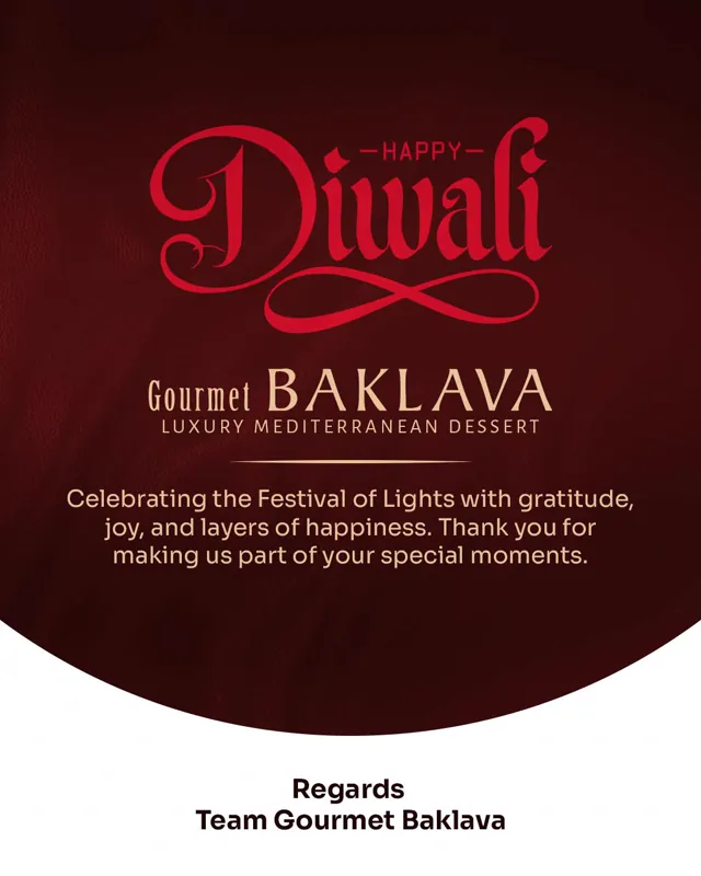 Gourmet Baklava social media design by Himanshu Narwaria