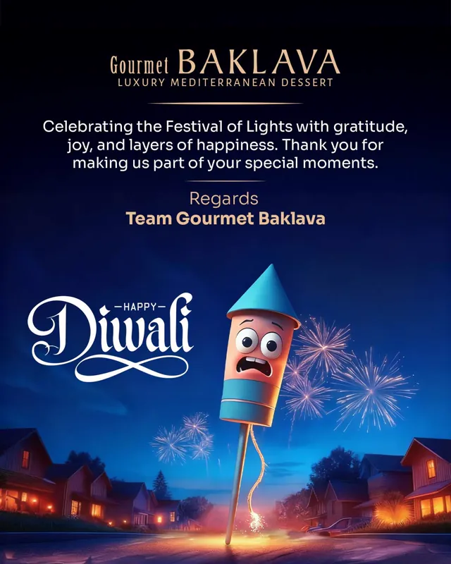 Gourmet Baklava social media design by Himanshu Narwaria