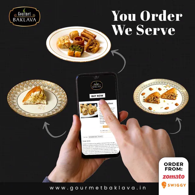 Gourmet Baklava social media design by Himanshu Narwaria
