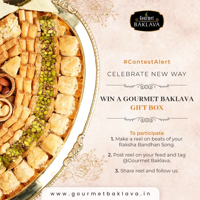 Gourmet Baklava social media design by Himanshu Narwaria