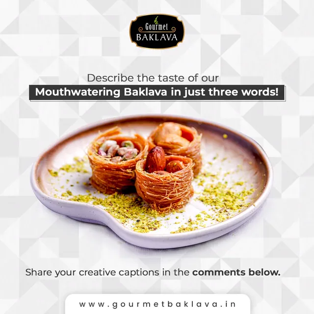 Gourmet Baklava social media design by Himanshu Narwaria