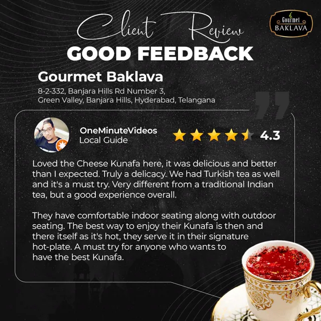 Gourmet Baklava social media design by Himanshu Narwaria