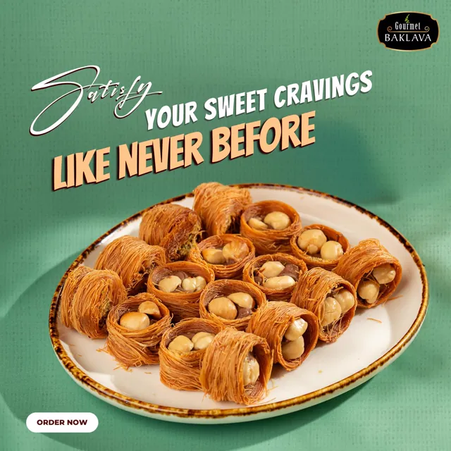 Gourmet Baklava social media design by Himanshu Narwaria