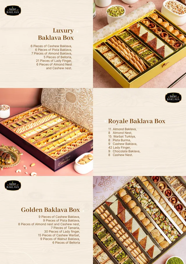 Gourmet Baklava social media design by Himanshu Narwaria