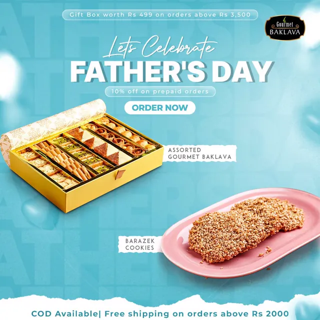 Gourmet Baklava social media design by Himanshu Narwaria