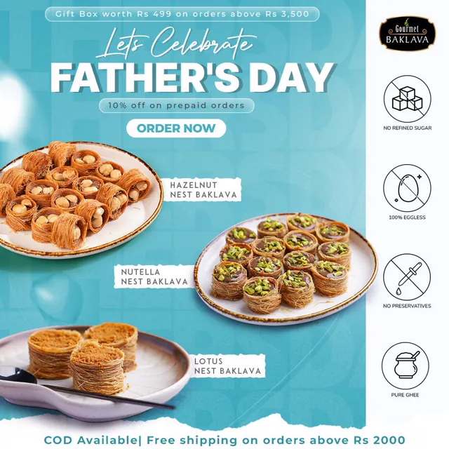 Gourmet Baklava social media design by Himanshu Narwaria