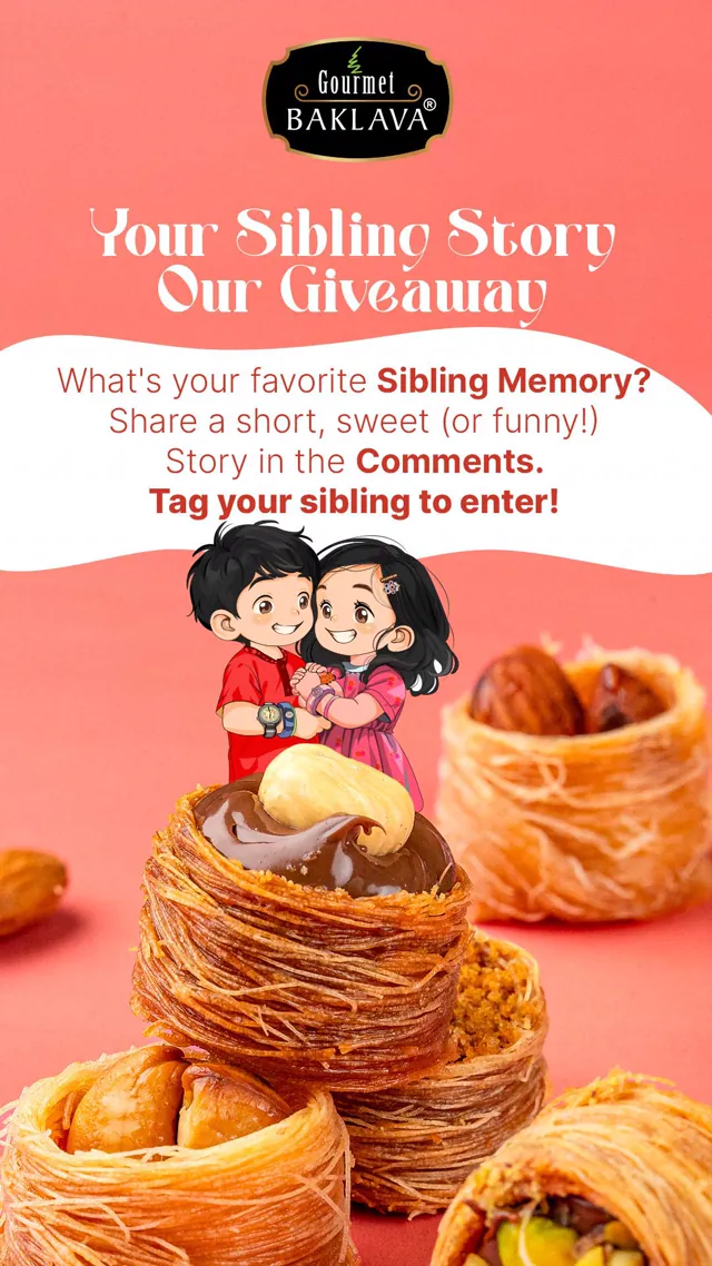Gourmet Baklava social media design by Himanshu Narwaria