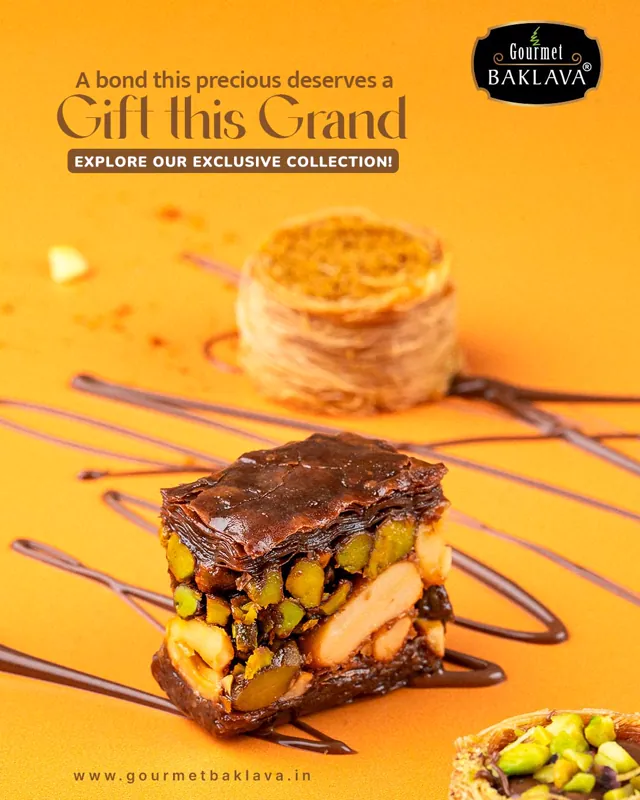 Gourmet Baklava social media design by Himanshu Narwaria