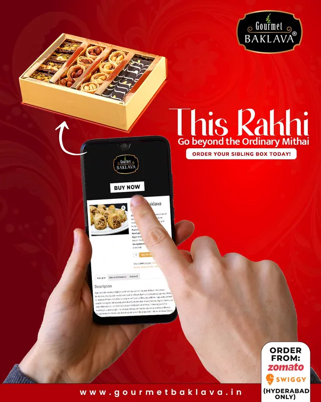 Gourmet Baklava social media design by Himanshu Narwaria