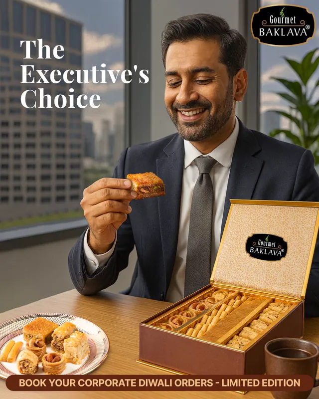 Gourmet Baklava social media design by Himanshu Narwaria