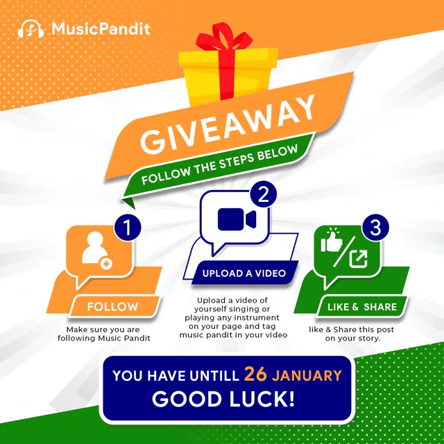 MusicPandit social media design by Himanshu Narwaria
