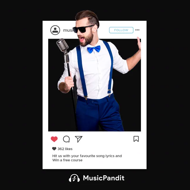 MusicPandit social media design by Himanshu Narwaria
