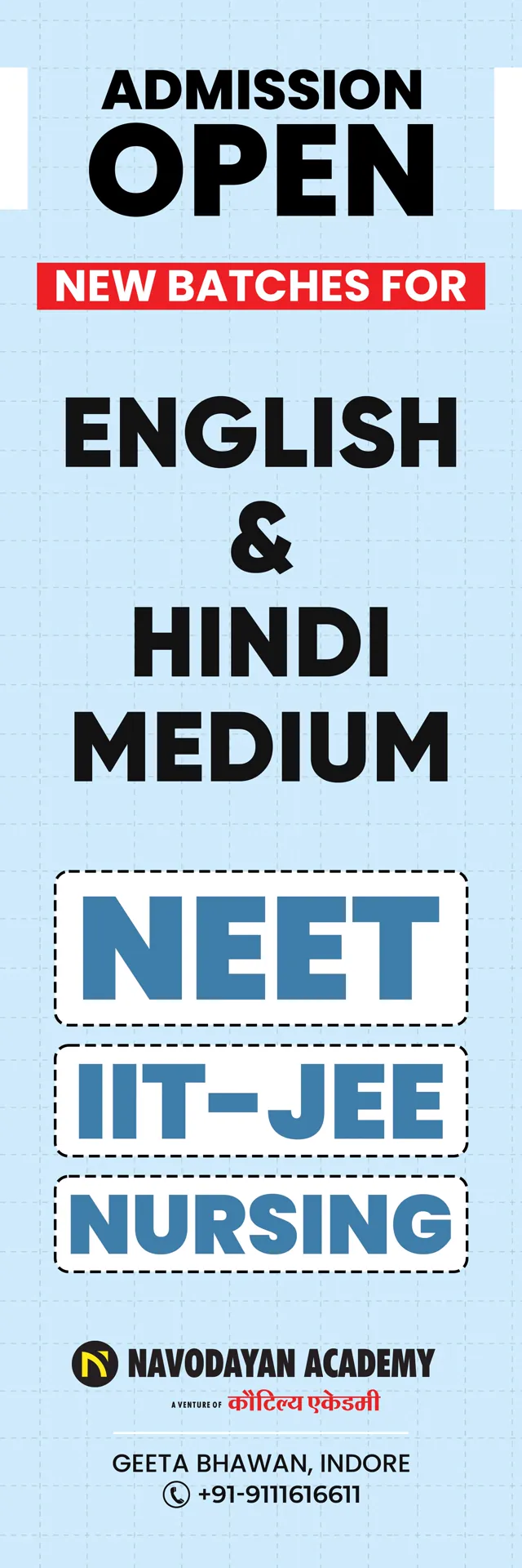 Navodayan Academy social media design by Himanshu Narwaria