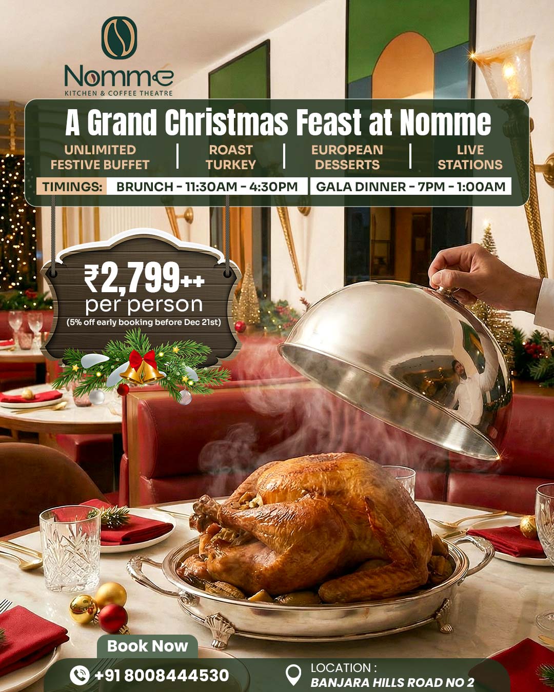 Nomme Kitchen & Coffee Theatre Instagram design by Himanshu Narwaria
