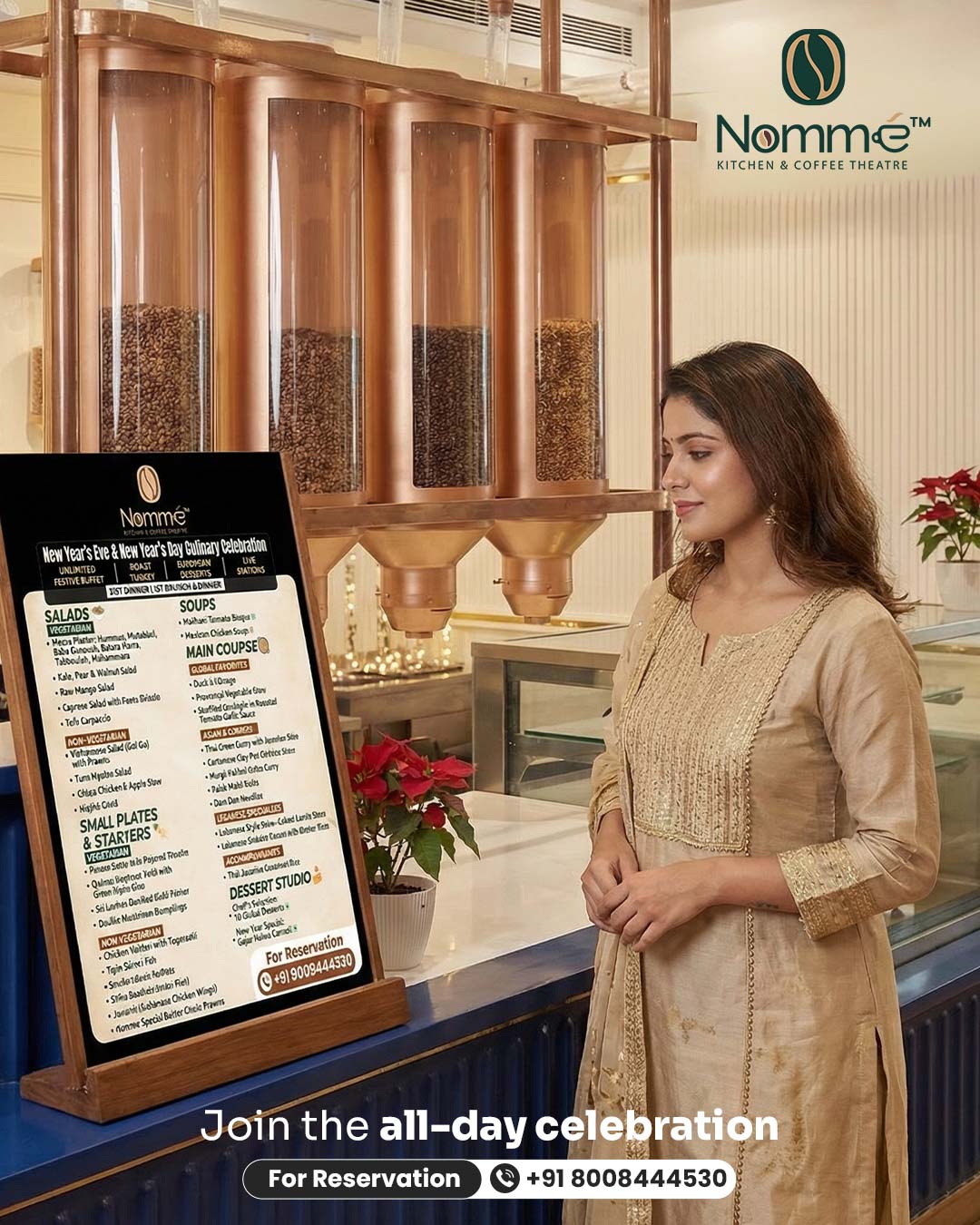Nomme Kitchen & Coffee Theatre Instagram design by Himanshu Narwaria
