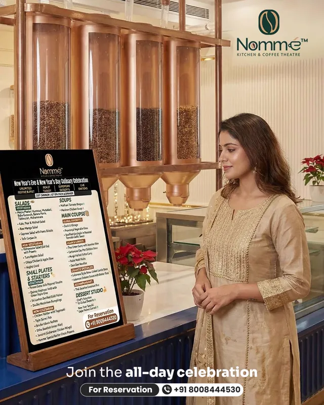 Nomme Kitchen & Coffee Theatre Instagram design by Himanshu Narwaria