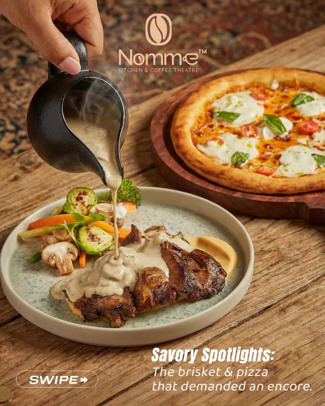 Nomme Kitchen & Coffee Theatre Instagram design by Himanshu Narwaria