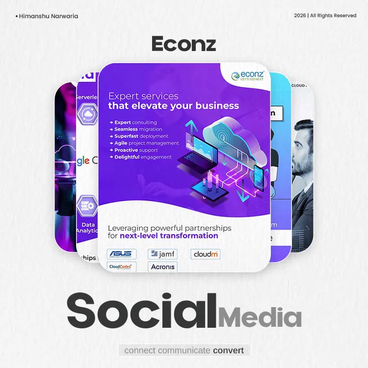 Econz social media design by Himanshu Narwaria
