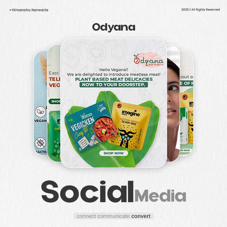 Odyana social media design by Himanshu Narwaria